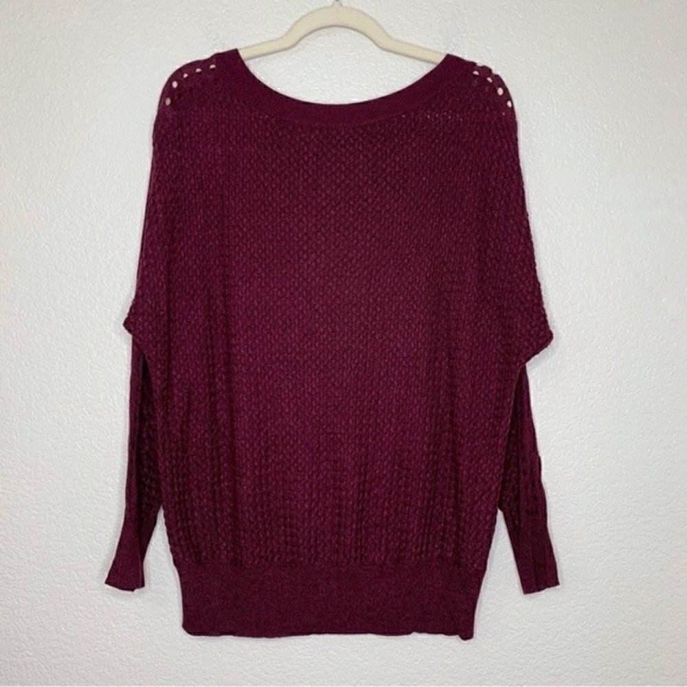 Lane Bryant Women’s Size 14/16 Burgundy Knit Dolman Sweater